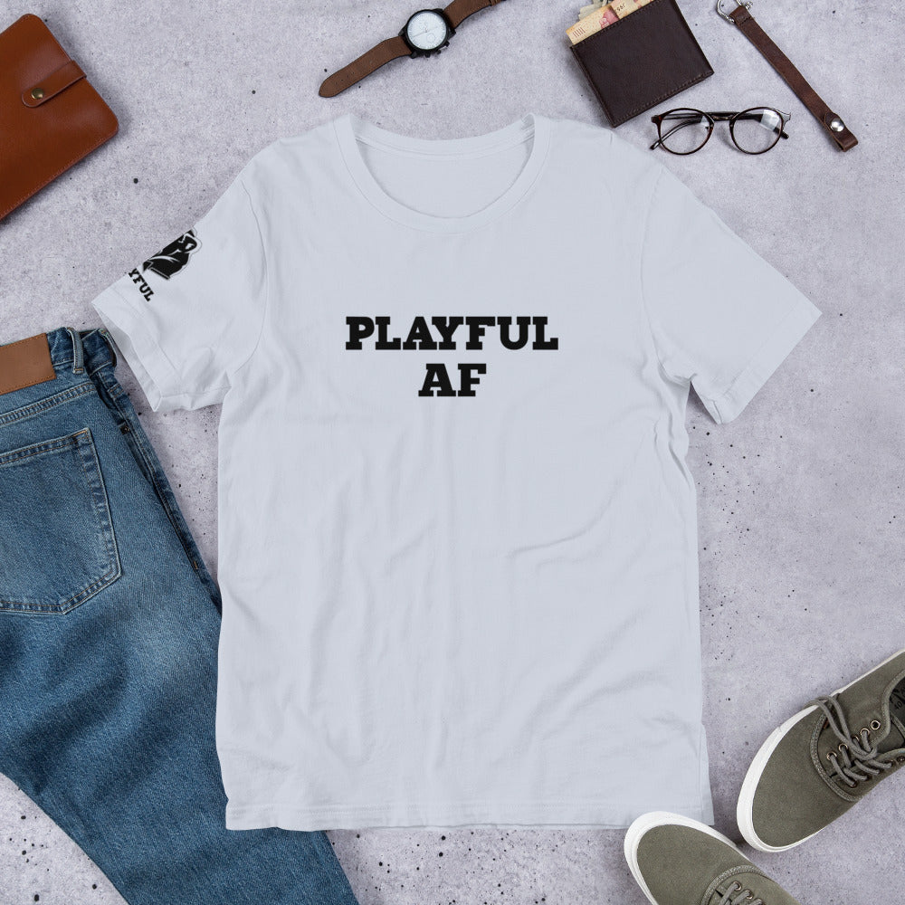 Playful AF (Black Print - Unisex) Tee