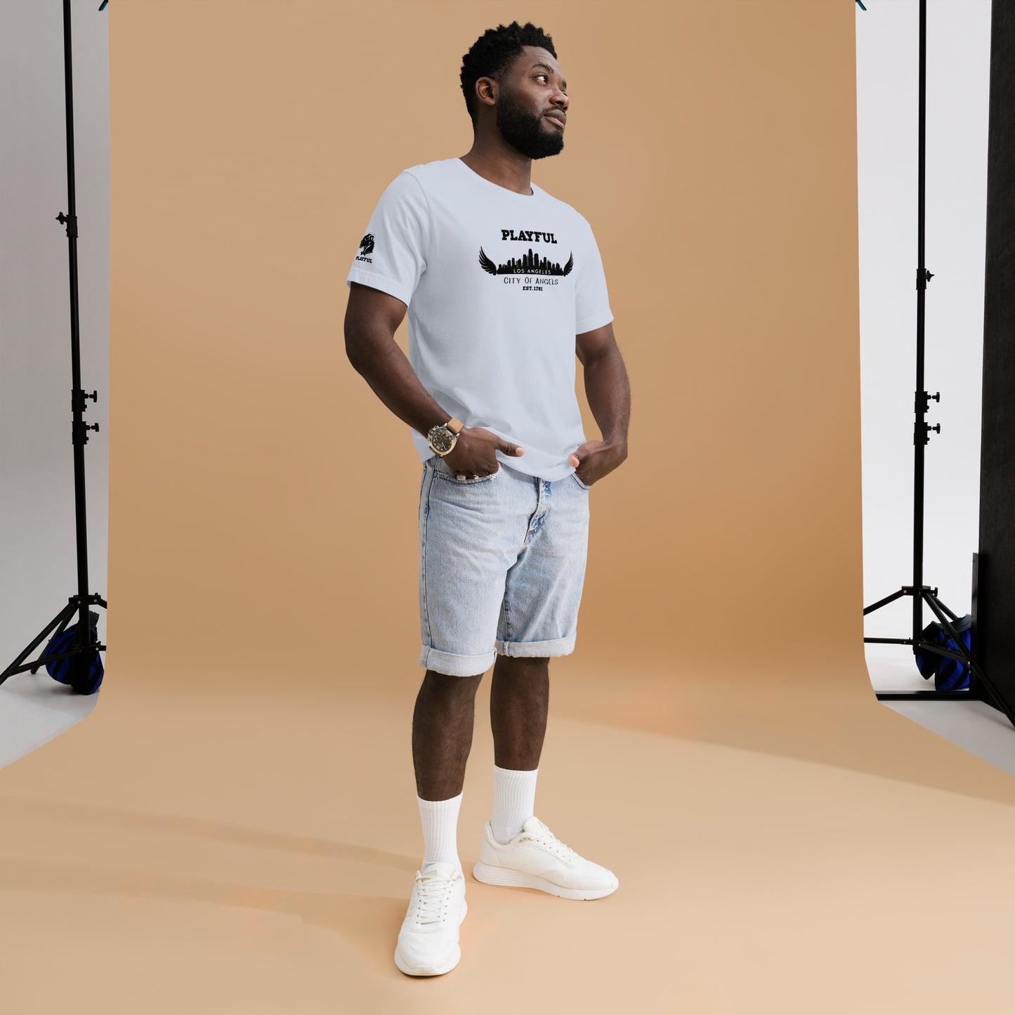 Playful Los Angeles City of Angels (Unisex) T-Shirt