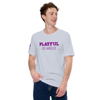 Playful Los Angeles - Purple (Unisex) t-shirt