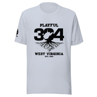 Playful WV - Black (Unisex) T-Shirt