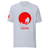 Playful Red Moon (Unisex) T-Shirt