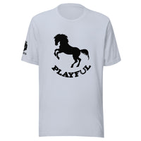 Playful Horse Black (Unisex) T-Shirt