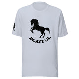 Playful Horse Black (Unisex) T-Shirt