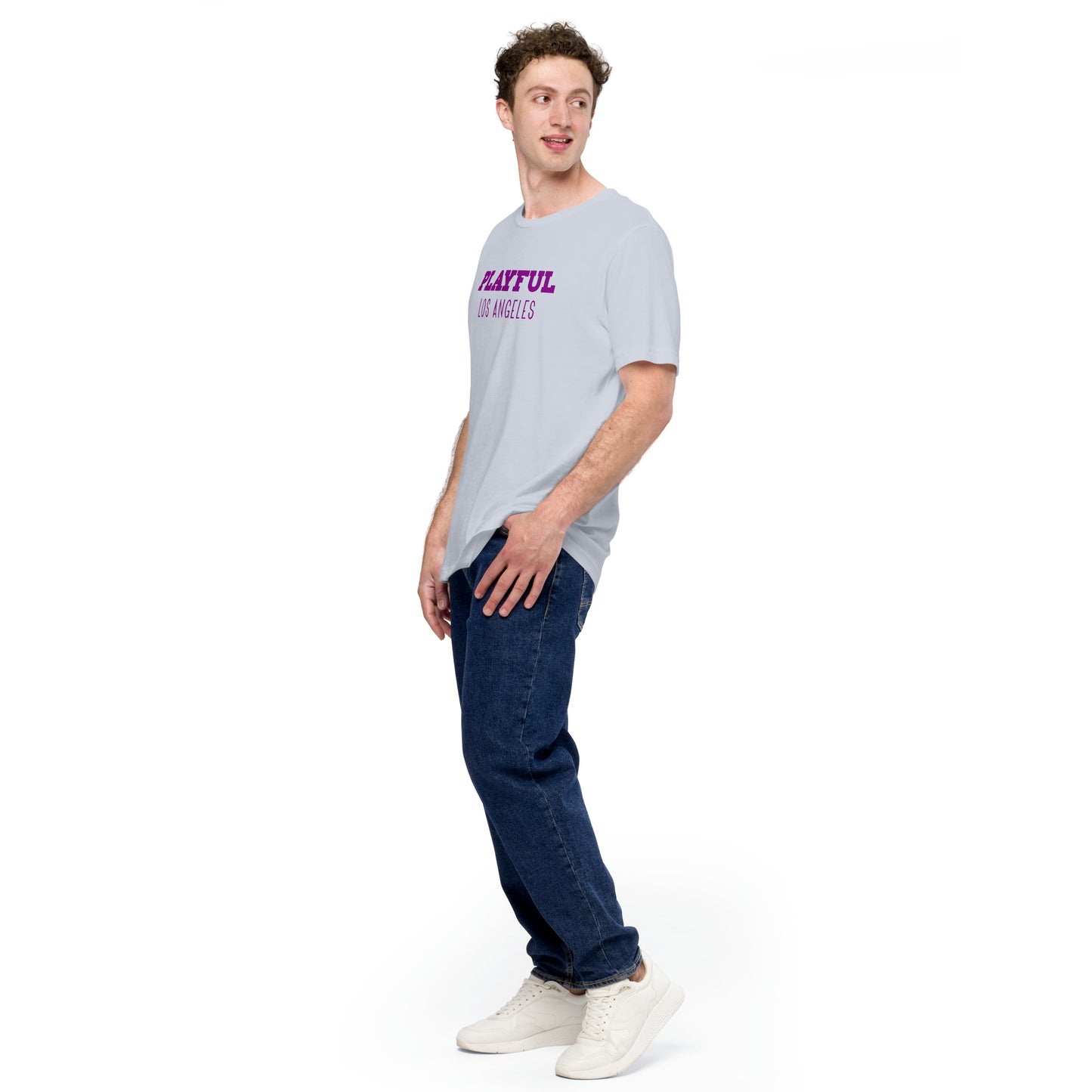 Playful Los Angeles - Purple (Unisex) t-shirt
