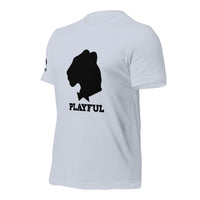 Playful Black Out Logo (Unisex) T-Shirt