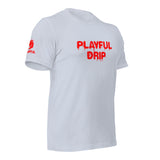 Playful Drip - Red (Unisex) T-Shirt