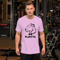 Playful Classic Black Short-Sleeve (Unisex) T-Shirt