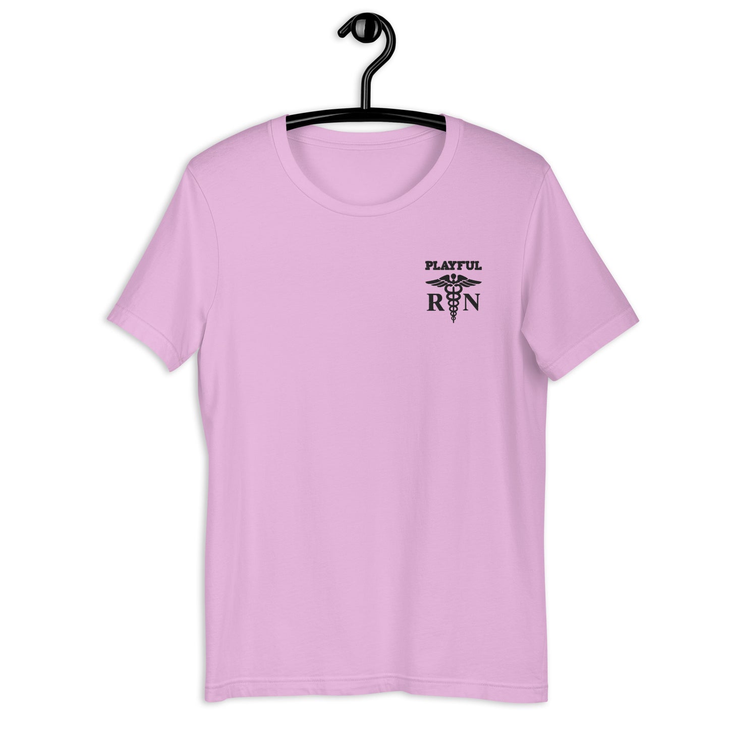Playful RN Black Embroidered (Unisex) Tee