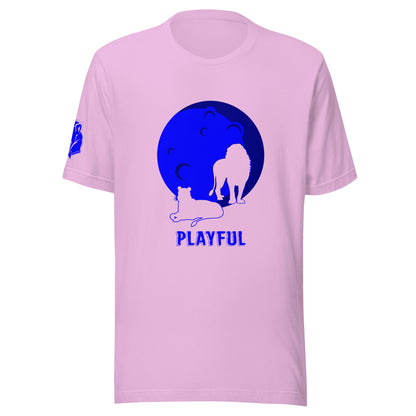 Playful Blue Moon (Unisex) T-Shirt