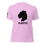 Playful Black Out Logo (Unisex) T-Shirt