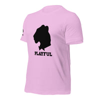 Playful Black Out Logo (Unisex) T-Shirt