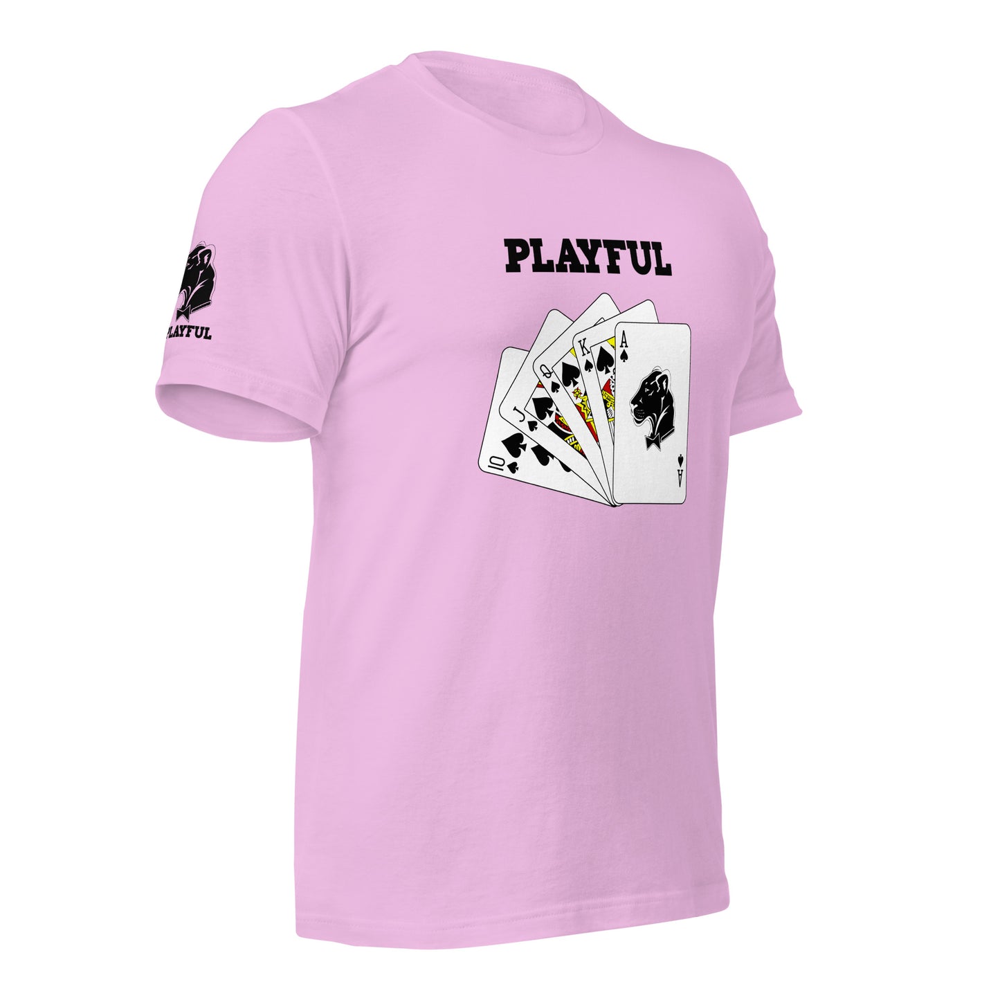 Playful Spades - Black (Unisex) T-Shirt