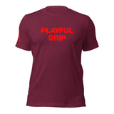 Playful Drip - Red (Unisex) T-Shirt