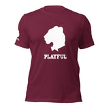 Playful White Out Logo (Unisex) T-Shirt
