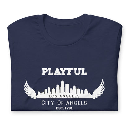 Playful Los Angeles City of Angels (Unisex) T-Shirt