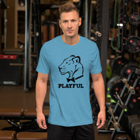 Playful Classic Black Short-Sleeve (Unisex) T-Shirt