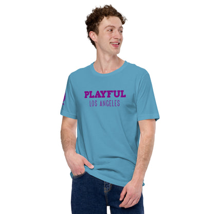 Playful Los Angeles - Purple (Unisex) t-shirt