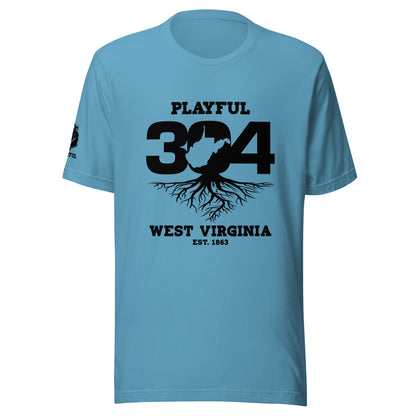 Playful WV - Black (Unisex) T-Shirt