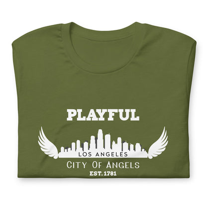 Playful Los Angeles City of Angels (Unisex) T-Shirt