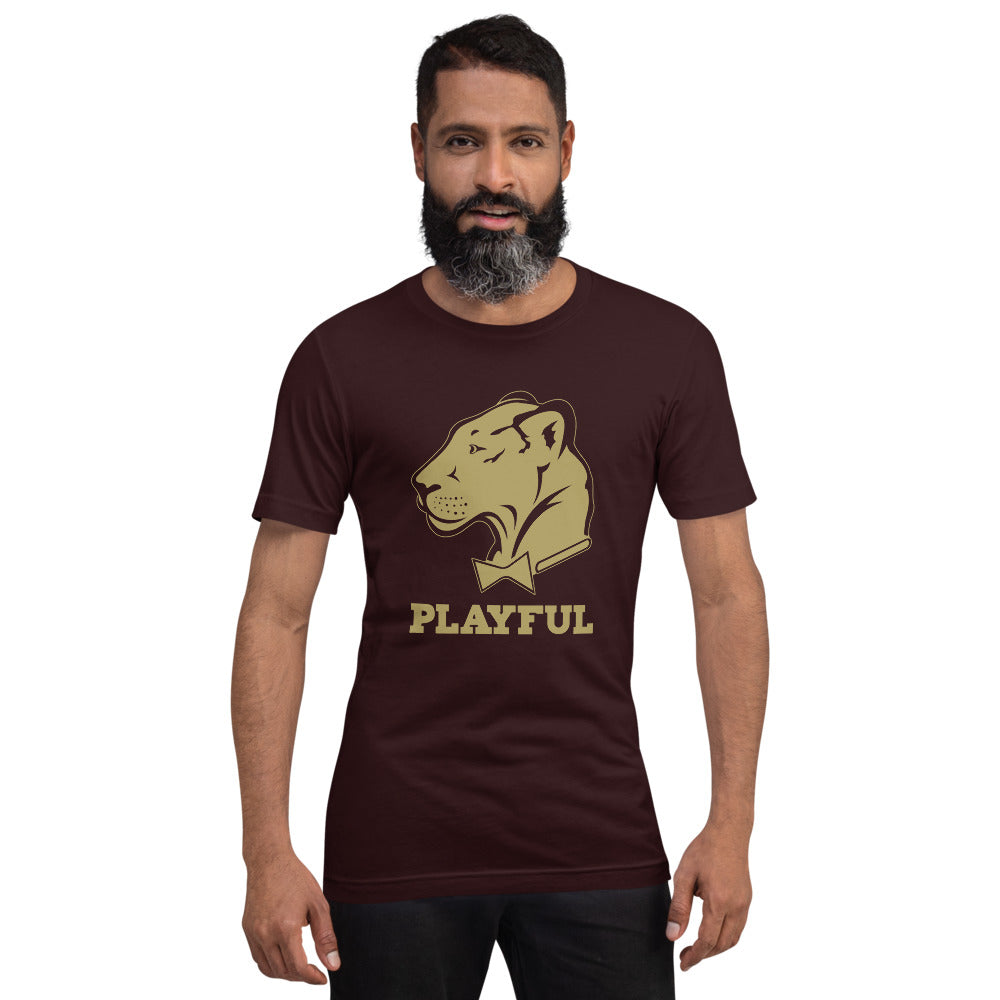 Playful Solid Gold Short-Sleeve (Unisex) T-Shirt