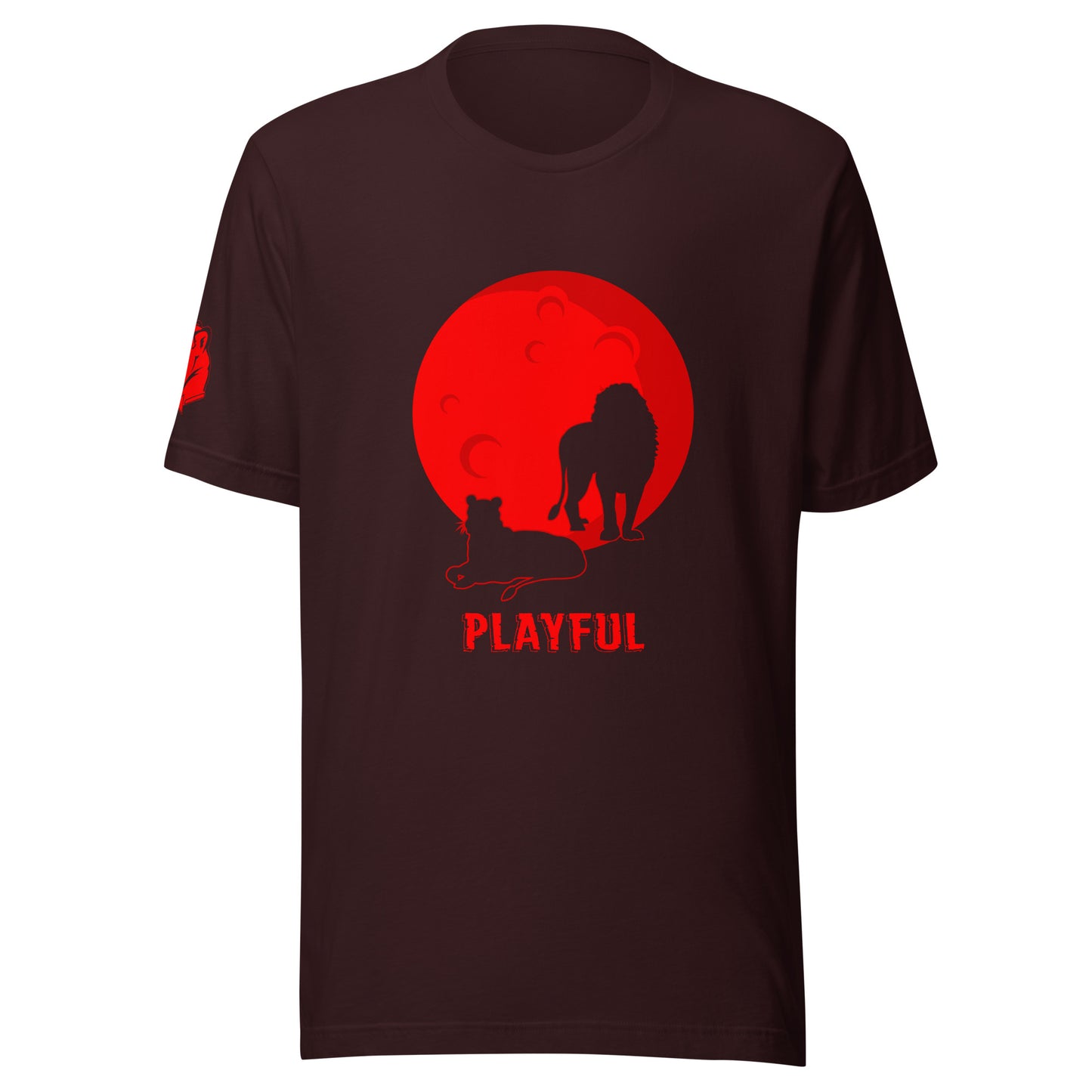 Playful Red Moon (Unisex) T-Shirt