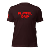 Playful Drip - Red (Unisex) T-Shirt