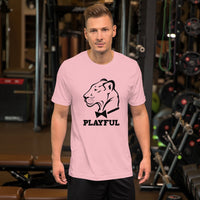 Playful Classic Black Short-Sleeve (Unisex) T-Shirt