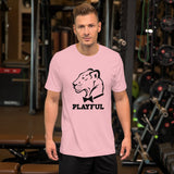 Playful Classic Black Short-Sleeve (Unisex) T-Shirt