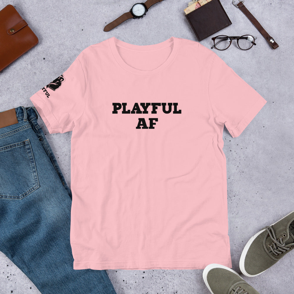 Playful AF (Black Print - Unisex) Tee