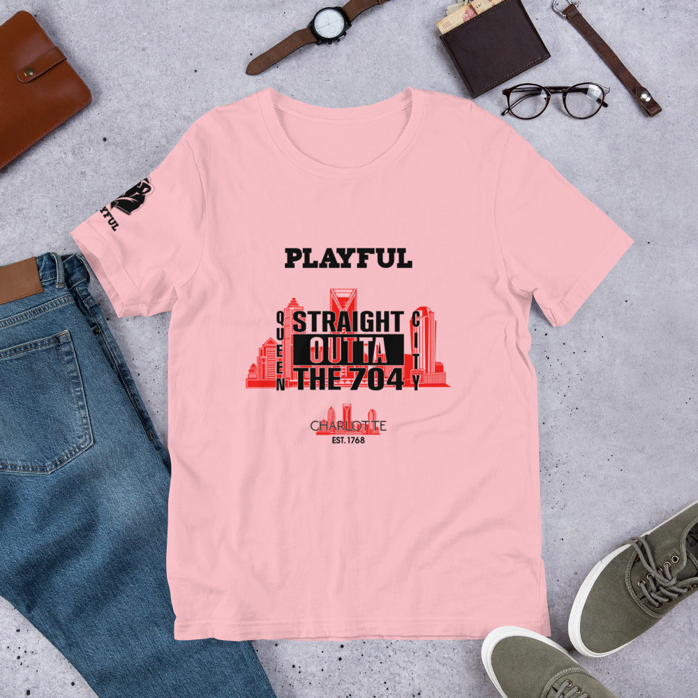 Playful & Straight Outta The 704 (Unisex) T-Shirt