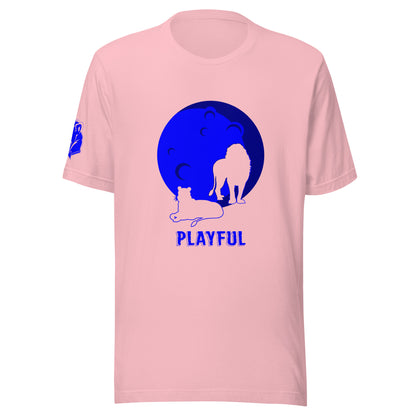 Playful Blue Moon (Unisex) T-Shirt