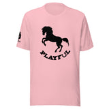 Playful Horse Black (Unisex) T-Shirt