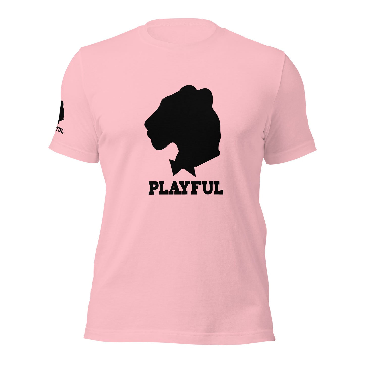 Playful Black Out Logo (Unisex) T-Shirt