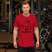 Playful Classic Black Short-Sleeve (Unisex) T-Shirt