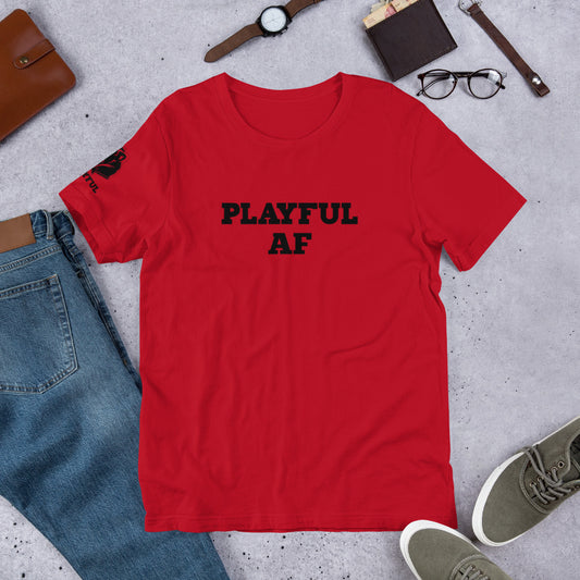 Playful AF (Black Print - Unisex) Tee