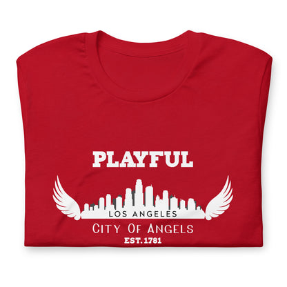 Playful Los Angeles City of Angels (Unisex) T-Shirt