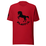 Playful Horse Black (Unisex) T-Shirt