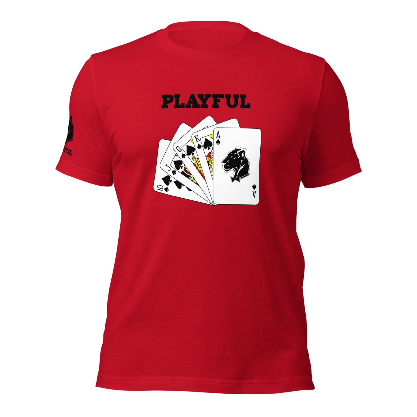 Playful Spades - Black (Unisex) T-Shirt