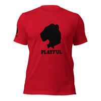 Playful Black Out Logo (Unisex) T-Shirt