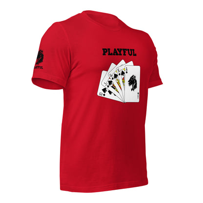 Playful Spades - Black (Unisex) T-Shirt