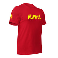 Playful Fire (Yellow) (Unisex) T-Shirt