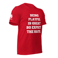 Being Playful is Great, So Expect the Hate (Unisex) T-Shirt