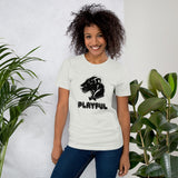 Playful Bubble Black Logo Short-Sleeve (Unisex) T-Shirt
