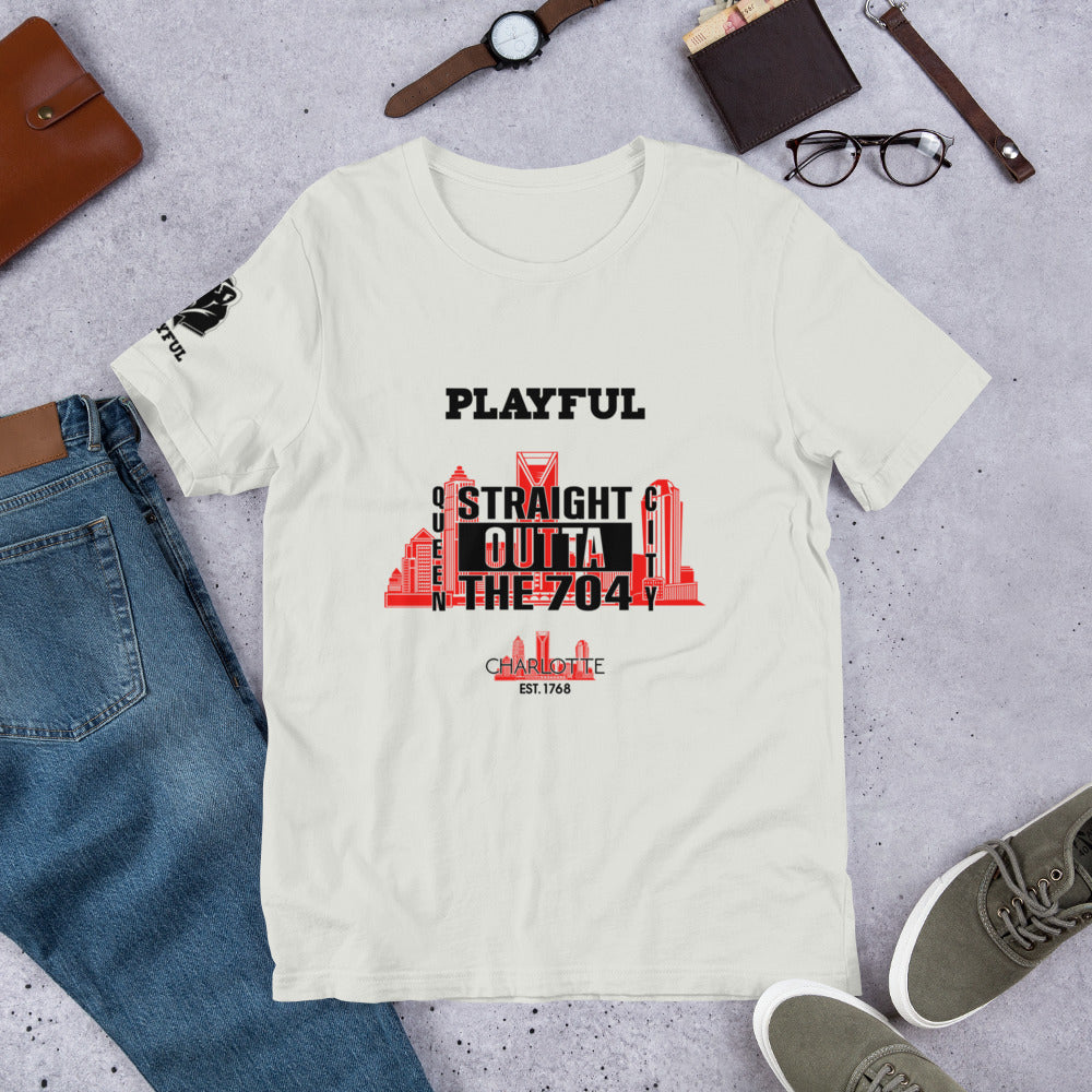 Playful & Straight Outta The 704 (Unisex) T-Shirt