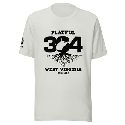 Playful WV - Black (Unisex) T-Shirt