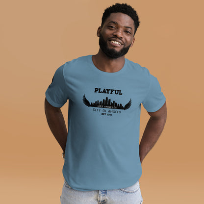 Playful Los Angeles City of Angels (Unisex) T-Shirt