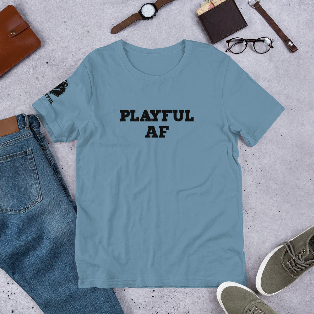 Playful AF (Black Print - Unisex) Tee