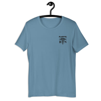Playful RN Black Embroidered (Unisex) Tee