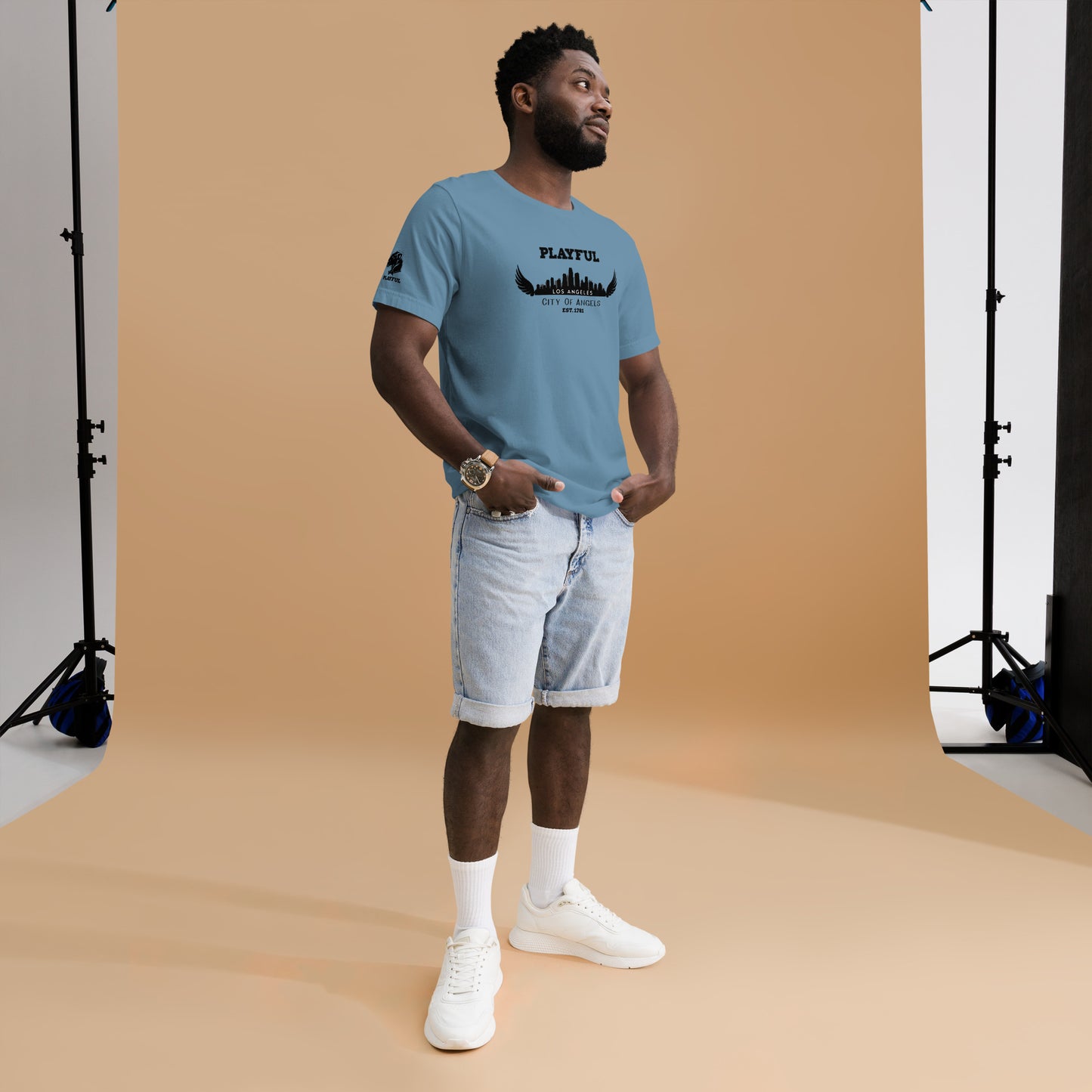 Playful Los Angeles City of Angels (Unisex) T-Shirt