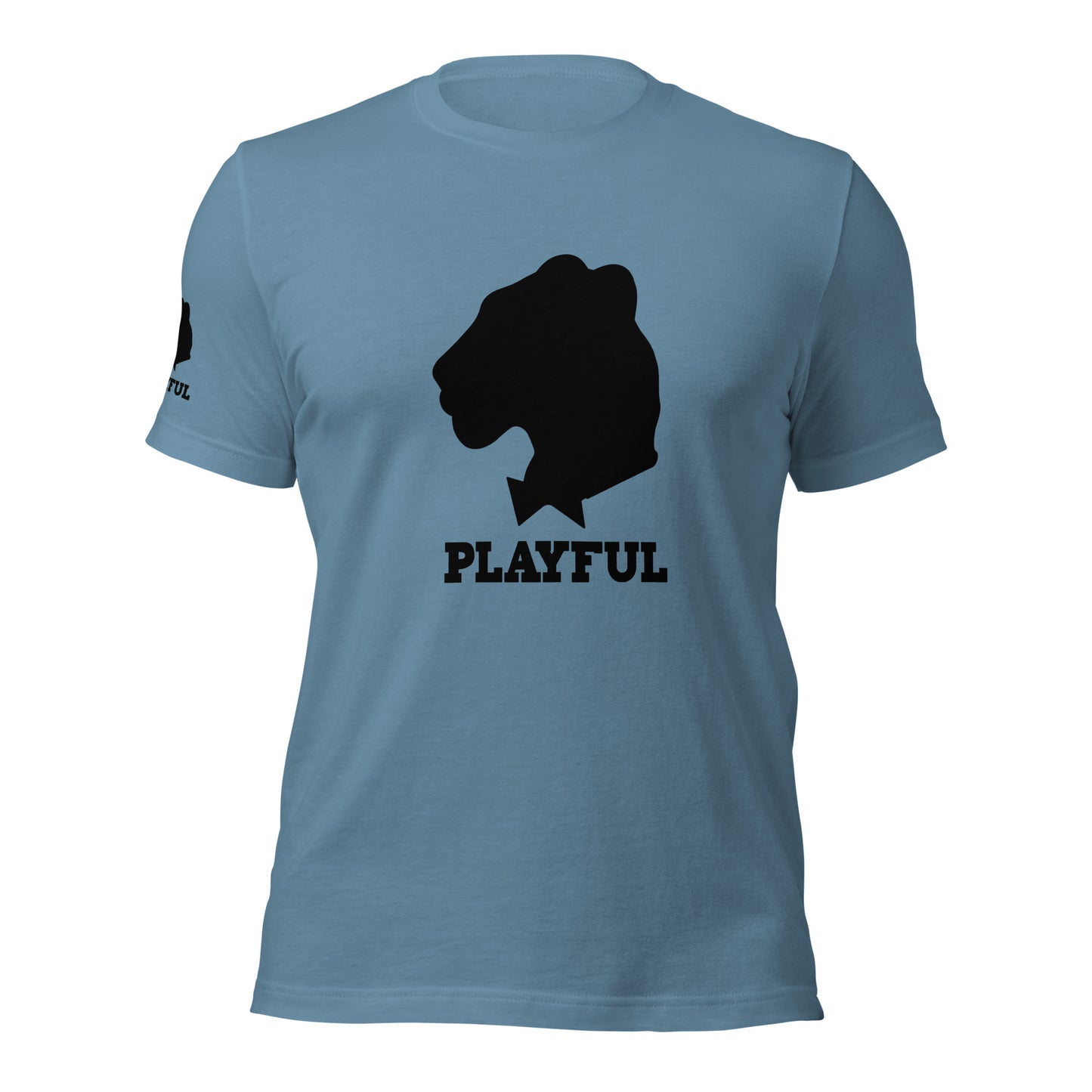 Playful Black Out Logo (Unisex) T-Shirt